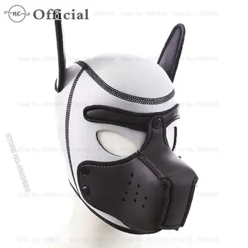 2023 Новые унисекс Сексуальные маски для щенков, костюмы для косплея, головной убор для собак с открытым ртом, полнолицевая маска, капюшон для вечеринки на Хэллоуин