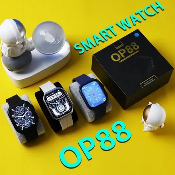 2023 Новый 3D AMOLED Изогнутый Экран OP88 Android Reloj Smartwatch Водонепроницаемые Спортивные Смарт-Часы с Кислородом Крови Фитнес-часы для мужчин