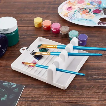 4 слота для многофункционального хранения Держатель кисти для рисования, кронштейн, Цветовая палитра акварельных красок для домашних школьных принадлежностей для творчества