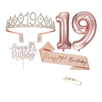 4 шт 18-й день рождения украшения для девочек день рождения украшения для счастливых аксессуар на день рождения 