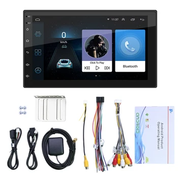 7-дюймовый автомобильный радиоприемник Android 10.1, мультимедийный видеоплеер, Wifi, Gps, автостерео, двойная автомобильная стереосистема 2 Din, USB Fm-радио.