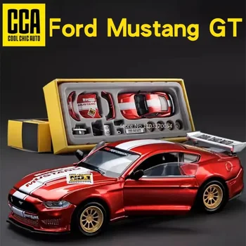 CCA 1/42 2018 Ford Mustang GT Игрушки из сплава, модели автомобилей, серия модификаций из литого металла, коллекция миниатюрных транспортных средств, игрушка