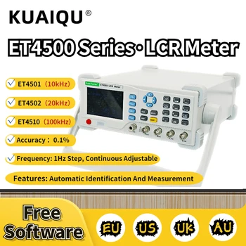 ET4501 Цифровой Мост LCR 10 Гц ~ 100 кГц Настольный Измеритель LCR С Плавной Регулировкой Частоты Тестирования Конденсаторный Резистор Индуктор
