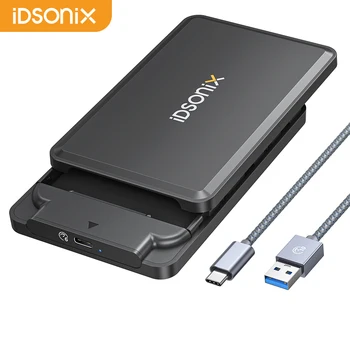 iDsonix 2,5-дюймовый Корпус Жесткого диска Внешний Жесткий диск SSD Чехол SATA III -USB 3.0 Type C Чехол Для жесткого диска Без Инструментов Чехол для Ноутбука