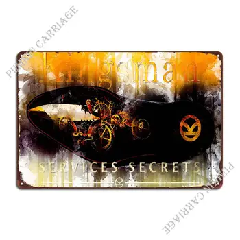 Kingsman The Secret Servic Металлическая табличка на стене гостиной, бар, пещера, Кинотеатр, Жестяная вывеска, плакат