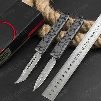 Micro OTF Tech Knife Combat Troo серия ELMAX Лезвие из дамасской стали, алюминиевый сплав, 3D ручка, карманный нож для кемпинга на открытом воздухе