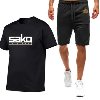 Tikka От Sako, Финляндия, Огнестрельное оружие, летняя мужская девятицветная футболка с короткими рукавами, простой повседневный удобный костюм для прогулок.