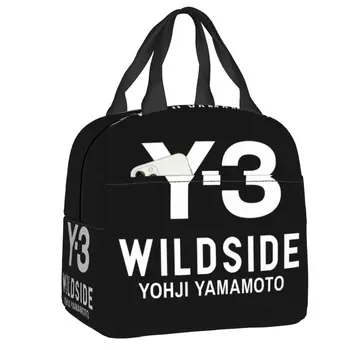 Y3 WILDSIDE Yohji Yamamoto Ланч-бокс для женщин, Термосумка для ланча с пищевой изоляцией, сумки для пикника для школьников, сумки для пикника
