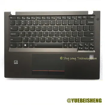 YUEBEISHENG НОВЫЙ для Lenovo V730-13 pamlrest US Keyboard верхняя крышка Сенсорная панель с отверстием FP