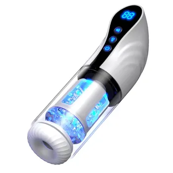 Автоматический Сосущий мужской Мастурбатор с вращающимся вакуумным насосом для пениса с карманной киской, мужской поглаживающий секс-аппарат для мужчин
