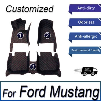 Автомобильные коврики для Ford Mustang Mach-E 2021 2022 Пользовательские накладки для ног, автомобильные ковровые покрытия, Аксессуары для интерьера
