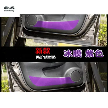 Автомобильные наклейки из углеродного волокна для защиты двери автомобиля 2016 Nissan Qashqai