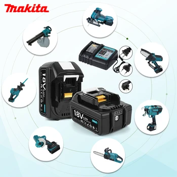Аккумулятор для Makita 18v Аккумулятор Совместим с BL1860B BL1860 BL1850 18V 6.0Ah