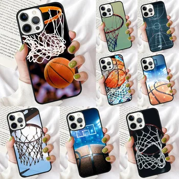 Баскетбольная Корзина Чехол для Телефона iPhone 15 14 12 13 mini 6 7 8 PLUS X XS XR 11 PRO MAX SE 2020 Задняя Крышка Fundas