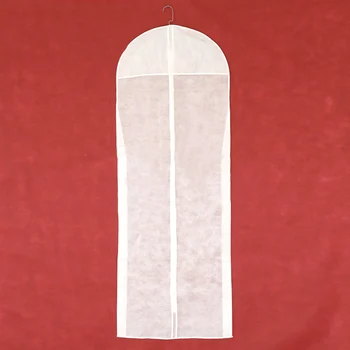 Белый Нетканый Тканевый Пылезащитный Чехол для Новобрачных Свадебное Платье Халат Одежда Сумка Для Хранения Одежды Защитный Чехол B006