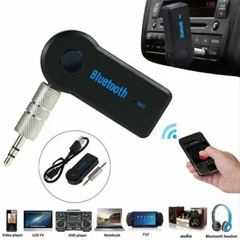 Беспроводной Автомобильный Адаптер BT-приемника 3,5 мм Аудио Стерео Музыка Громкой связи Заряжается Через USB-кабель Bluetooth-совместимый V3.0 + EDR