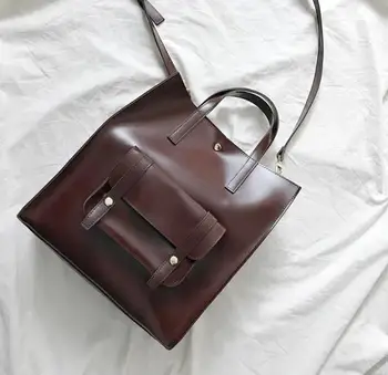 Бренд 2019, высококачественная мягкая кожа, повседневная сумка с большим карманом, женская сумка через плечо, сумка большой вместимости.