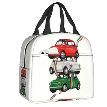 Винтажная Автомобильная сумка для ланча с изоляцией под флаг Италии Italian Pride Cooler Thermal Lunch Box Женские Детские сумки-тоут для контейнеров с едой