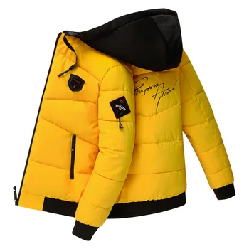 Зимняя мужская одежда для спорта на открытом воздухе, повседневные пальто с капюшоном, молодежные мужские утепленные куртки с хлопковой подкладкой, Hommes Veste