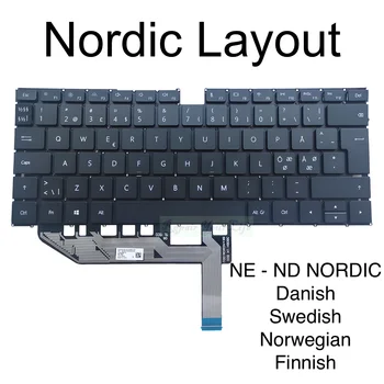 Клавиатура GR IT JPA EU Nordic для ноутбука Huawei Matebook X EUL-W19 W19P EUL-W29 W29P W29D WX9 2020, Немецкий Итальянский Датский Шведский