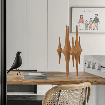 Креативное Геометрическое отражение Искусство позвонков Декоративные украшения Ремесло Дверной проем в гостиной Размещение мебели на рабочем столе для дома