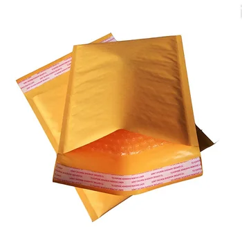 маленький почтовый конверт из крафт-бумаги 15 *18 см, желтые конверты с пузырьковой подкладкой, упаковочные пакеты с пузырьком
