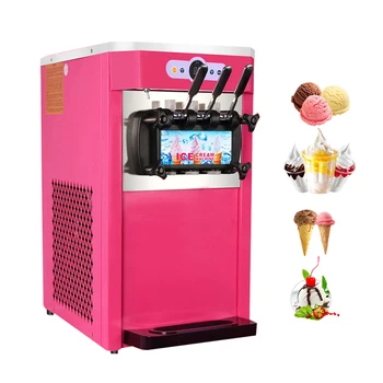 Машина для производства мороженого Настольная Машина для производства Мягкого мороженого Цена по Прейскуранту завода изготовителя Машина для производства йогуртового мороженого 110 В 220 В