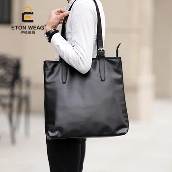Модная брендовая кожаная сумка для мужчин, портативная сумка для отдыха, большая вместительная сумка для ноутбука, портфель на плечо, пилотная сумка 2024