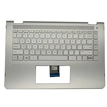 НОВАЯ крышка подставки для рук с клавиатурой с подсветкой для HP Pavilion 14-BA 14T-BA 14M-BA TPN-W125 Серебристого цвета 924115-001
