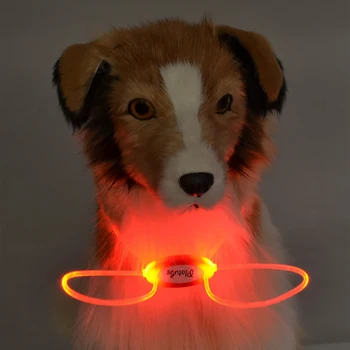 Регулируемый светодиодный ошейник для собак, предотвращающий потерю, ожерелье для предотвращения несчастных случаев, Светящееся ночное безопасное мигающее свечение, Маленькая собака, яркие товары для домашних животных