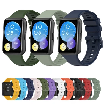 Силиконовый браслет для Huawei Watch Fit 2, оригинальный спортивный смарт-браслет, сменный браслет, аксессуары для huawei fit2 band