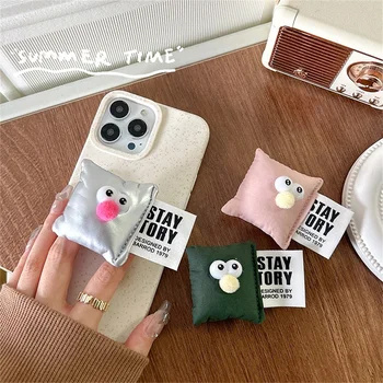 Симпатичные пуховики, подушка, кронштейн Griptok для iPhone 15 14, Универсальный забавный держатель телефона, кольцо для пальца, подставка для захвата, ток