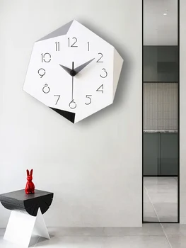 Современные большие деревянные настенные часы, современные креативные часы в скандинавском стиле, настенный декор для дома, Настенные часы, Бесшумное украшение гостиной, Идеи подарков