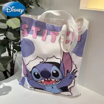 Сумка для вышивания Disney, сумка через плечо, мультяшная периферийная симпатичная холщовая сумка, сумка через плечо, Лило и малыш в том же стиле