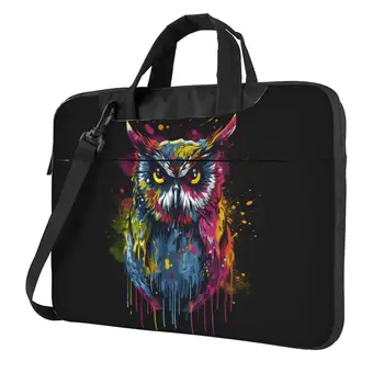 Сумка для ноутбука Owl Psychadelic Grafitti Водонепроницаемая для Macbook Air Pro Чехол для ноутбука Microsoft 13 14 15 15,6 Деловые портфели