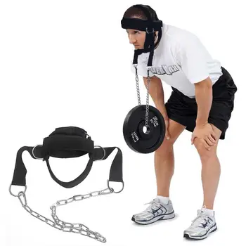 Тренажер для головы и шеи Регулируемый Шейный тренажер Головной Ремень для поднятия тяжестей Головной Тренировочный пояс для тренажерного зала Фитнес