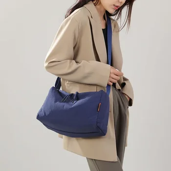Универсальная сумка через плечо унисекс большой емкости Модная сумка через плечо Высококачественная простая квадратная сумка для поездок на работу