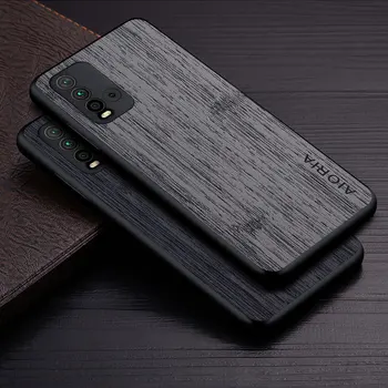 Чехол для Xiaomi Redmi 9T funda с рисунком бамбукового дерева Кожаный чехол для телефона Luxury coque для xiaomi redmi 9t case capa