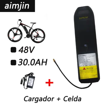 18650 48 В 30000 мАч Литиевая батарея Ebike Подходит для электрического велосипеда Hailong 350 Вт 500 Вт 750 Вт 1000 Вт Зарядное устройство + ячейка