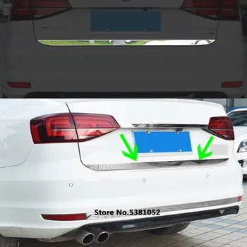 Автомобильный Стайлинг Накладка на заднюю дверь багажника автомобиля из нержавеющей стали для Volkswagen VW Jetta MK7 2019 2020 2021 Аксессуары