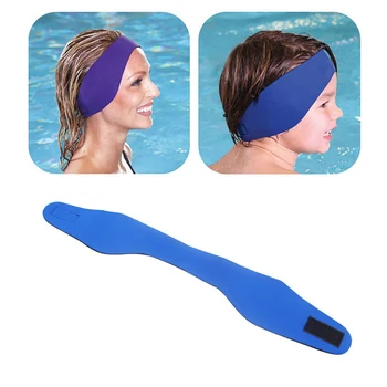 Регулируемая водонепроницаемая ушная повязка для плавания и дайвинга, повязка на голову, Затычка для ушей для ребенка, Защита ушей для водных видов спорта, Аксессуары для купания